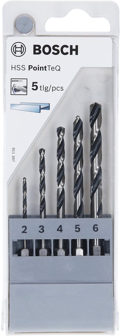 Bosch Accessories 2607002824 PointTeQ Spiraalboorset 5-delig