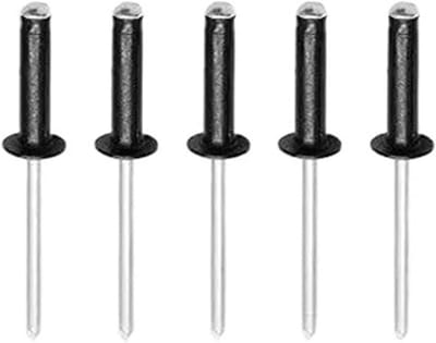 Blinde Klinknagels - Popnagels Aluminium - Bevestigen van Platen - Enkelzijdige Installatie - 50 stuks - Zwart