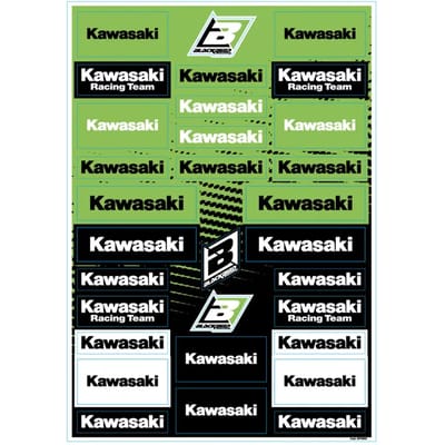 Kit Decoratie Moto Stickers PVC Blackbird Racing Kawasaki