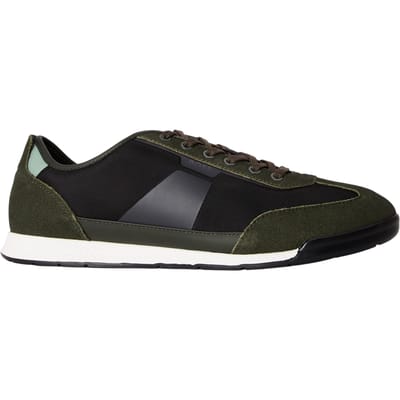 Boss Nitan suède herensneakers (Groen)
