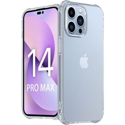 ShieldCase telefoonhoesje geschikt voor Apple iPhone 14 Pro Max Anti-Yellowing TPU shock case - transparant - Siliconen hoesje - Shockproof case hoesje - Backcover case - Anti verkleuring