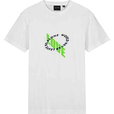 Daily Paper White Kimwhi Slim T-shirt Maat: XS | T-shirts met Print Outlet | Heren | Wit