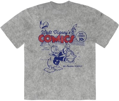 Disney - Donald An American Classic Heren Tshirt - S - Grijs
