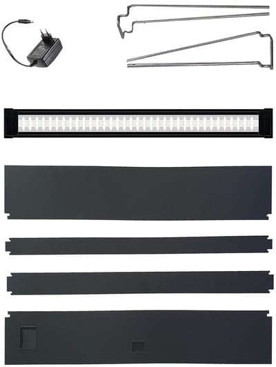 Ciano - Verlichting - Lichtkappen En Armaturen - Ciano ARMATUUR LED CLE 60 18W - 58x6x2cm Zwart