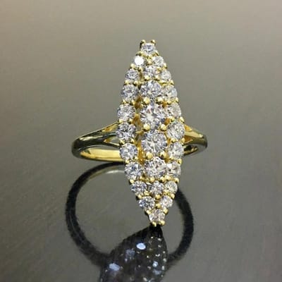 Huitan Mode Contracted Vrouwen Geometrische Ringen Gouden Kleur Markies Kristal CZ Trendy Trouw Verlovingsring Sieraden 6 gray