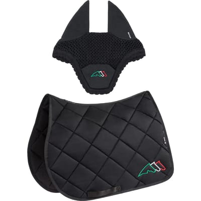 Zadelset voor paard en oorhuiver Equiline Eqtricolore