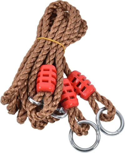 Schommel Verlengtouw - Hangstoel Accessoire - Buitenactiviteiten - Inclusief Gespen - 2 Meter Lengte - Geel