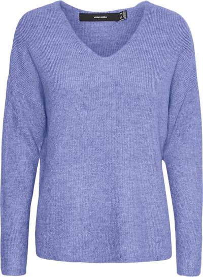 VERO MODA VMCREWLEFILE LS V-NECK BLOUSE NOOS Dames Trui - Maat XS