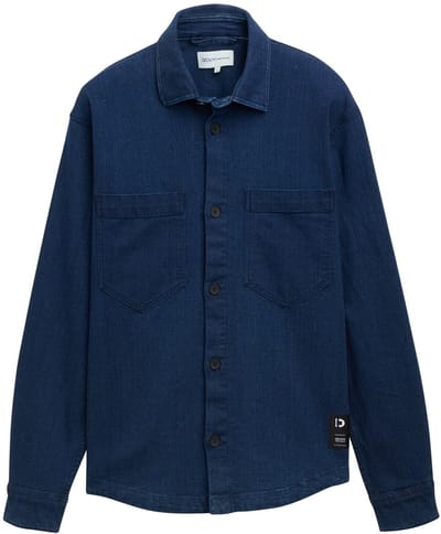 Tom Tailor Denim - Overhemd van denim - Maat XXL - raw bright blue denim