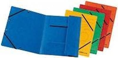 Einschlagmappe A4 Karton farb.sort. Gummiz. 10er Pac