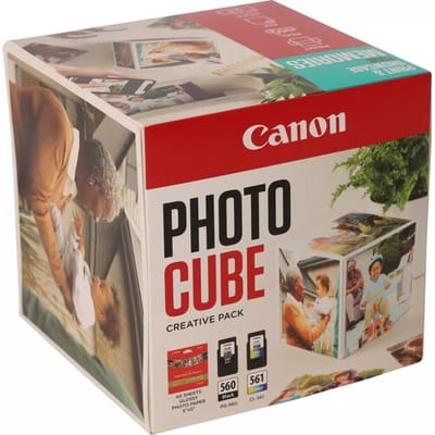 Canon Photo Cube Creative Pack - 2-pack - black colour (cyan magenta yellow) - original - glossy - ink cartridge / paper kit