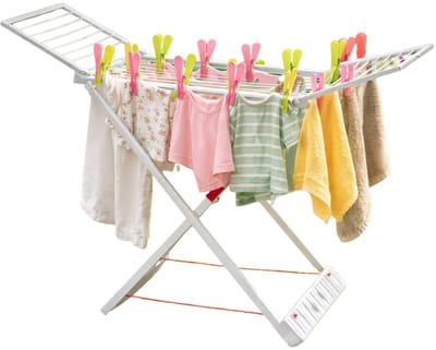 Plasticforte Wasrek opvouwbaar - 20 meter - droogrek - groen - kunststof - 55 x 180 x 108 cm
