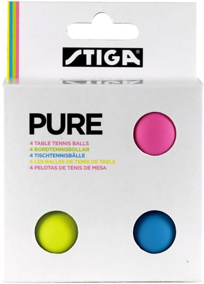 STIGA Bal Tafeltennis Pure color 4szt