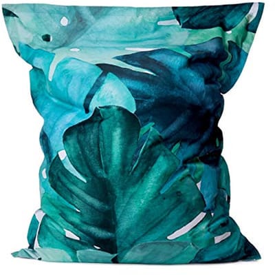 Reuze Zitzak - Lounge Stoel - Buiten Ontspannen - Botanisch Design - 140 x 180 cm - Groen