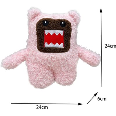 Kawaii Domo Kun Pluche Speelgoed Zacht Knuffeldier Pop Grappig Kindercadeau Verjaardagscadeau voor Kinderen roze