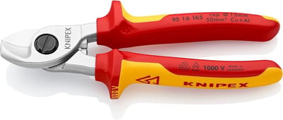 Kabelschaar 165 mm VDE gekeurd - geïsoleerd met meerkomponenten handgrepen - geschikt voor kabels tot 50 mm²