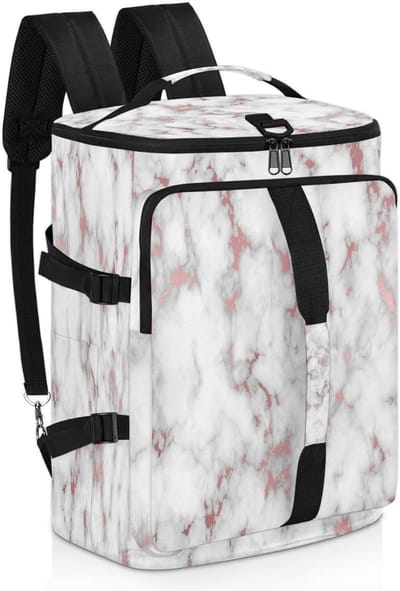 Sport Duffel Rugzak - Weekendtas Gymtas - Reizen Sporten - Met Schoencompartiment - 47.5L - Marmer Design