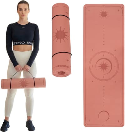 Yogamat - Fitnessmat - Thuis Sporten - Antislip Oppervlak - 183 x 61 cm - Rood