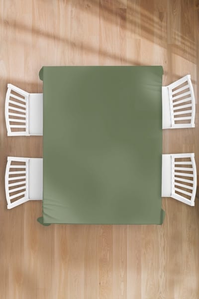 Tafelkleed - Tafellaken - 130x170 cm - Groen - Effen kleur - Olijfgroen - Binnen en Buiten