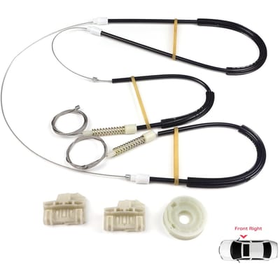 BWR243 Raammechanisme Reparatieset Voorportier Rechts voor VW Polo MK3 6N1 6N2 Hatchback 1994-2001 4/5 Deurs 6N4837462
