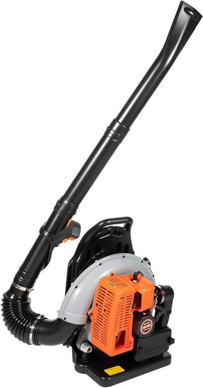 Benzine Bladblazer - Tuinblazer Motor - Tuinonderhoud - Eenvoudige Kabelstart - 18 liter tank - Oranje