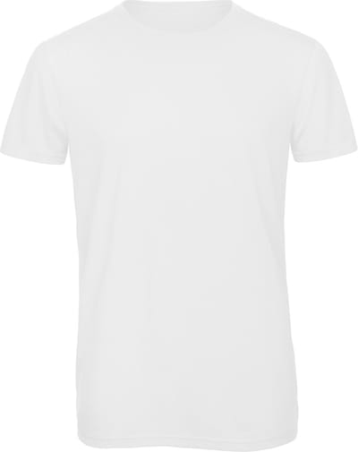 T-shirt met ronde hals 'Triblend men' B&C Collectie Wit - XL