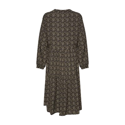 Porter Lipe-jurk in zwart/multicolour