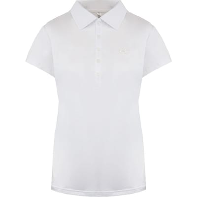 Under Armour Golf HeatGear korte mouw wit dames poloshirt 1272336 100