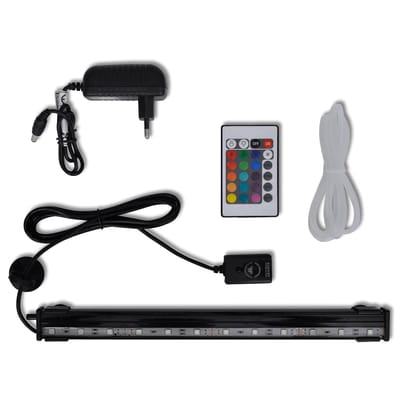 vidaXL - LED-onderwaterlamp - voor - aquarium - met - bubbels - RGB - 32 - cm