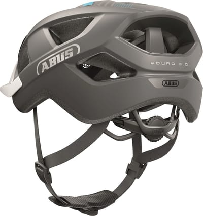 Fietshelm ABUS ADURO 3.0 race grey M - 52-58 cm - grijs - Geschikt voor gebruik op elektrische fietsen - stadsfietsen - 300 g