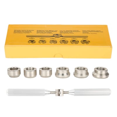 Dailygoods- Horlogereparatieset Professionele Gereedschapsset - Achterkant Behuizing - Sleutel - Matrijzen - Staal - Zilver - Horlogereparatietools