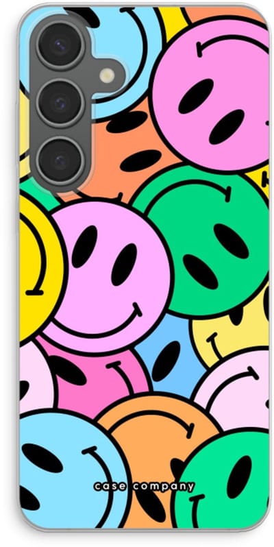 Case Company® - Hoesje geschikt voor Samsung Galaxy S24 Plus hoesje - Smiley N°1 - Soft Cover Telefoonhoesje - Bescherming aan alle Kanten en Schermrand