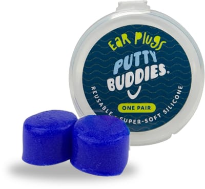 Putty Buddies - Zachte, comfortabele siliconen oordopjes - Blijft in het oor zitten - Voor bij het zwemmen - Super zacht - Comfortabel - Zwemdoppen - Te combineren met Ear Band It - Zwem oordopjes - Oordoppen - Zwemmen - Blauw