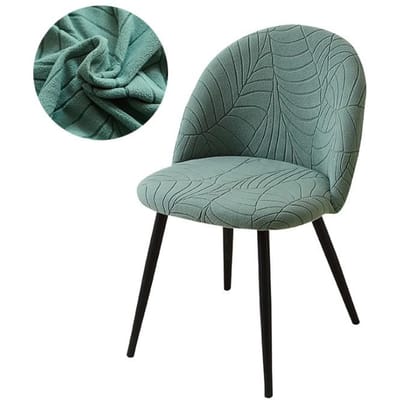 1/2/4/6 stuks Elastische Fluwelen Stoelhoes Stretch Lage Rug Eendensnavel Eetkamerstoelhoes Zachte Make-up Stoelhoezen voor Huis Hotel 1PC