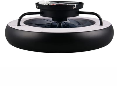 Plafondventilator | 40 cm | plafond ventilatoren | LED | zwart | kunststof | modern functioneel design