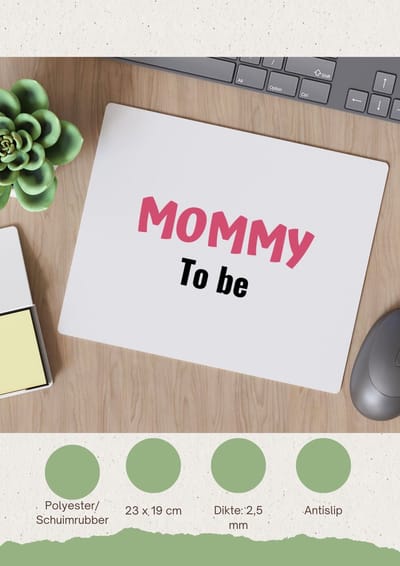 Akyol - mommy to be Muismat - Mama - beste moeder - moeder cadeautjes - moederdag - verjaardagscadeau - verjaardag - cadeau - geschenk - kado - gift - moeder artikelen - 23 bij 19 cm