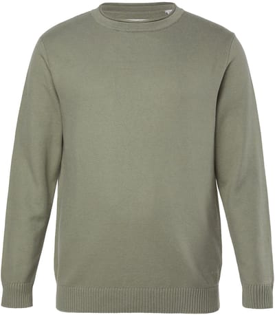 JP 1880 - Heren - Trui gerecyclede materialen structuur breigoed - Mintgroen - Maat 7XL