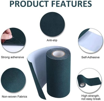 Kunstgras Tape voor Naadverbinding Gazon Terras Balkon 15cm Breed 20 Meter Lang Groen