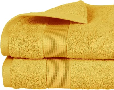Atmosphera Badhanddoek Towelmaster - okergeel - luxe - 70 x 130 cm - katoen - 450 grams - badkamer handdoek
