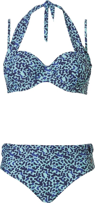 Dames Bikini Pastunette - Aqua leopard - Maat 38
