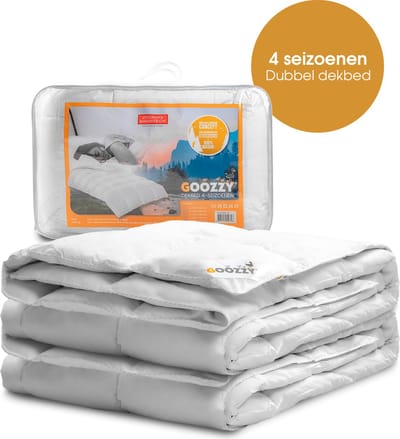 Goozzy® dons dekbed - 100% donzen dekbed - 4-seizoenen - premium - 200x200 cm