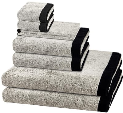 Cawö Sonstiges 2 X washandjes 2 X gasten- 2 X douche- 2 X handdoek - in set 8 pack Lifestyle Splash