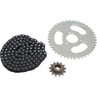 T8F 13T Voor Tandwiel T8F Aandrijfketting 116 Schakels T8F 44T 3 Gats Achter Kettingwiel Kit voor ATV Mini Bike Motorfietsen