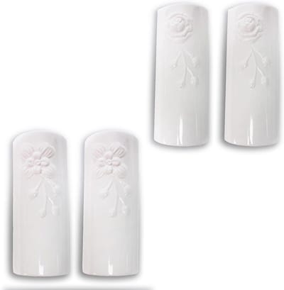 Keramische Luchtbevochtiger - Radiator Verdamper - Gezond Binnenklimaat - Set van 4 Designs - 20 cm - Wit