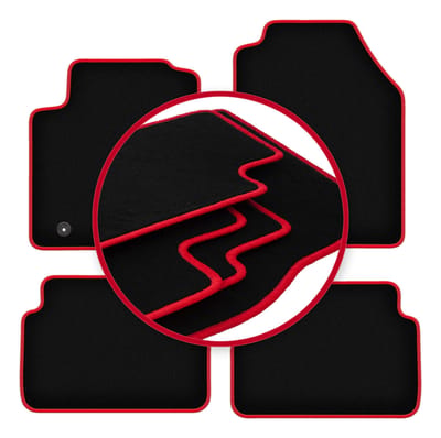 CARLUX-RED automatten voor: Ford Focus MK1 FL hatchback, sedan, stationwagen (2001-2004)