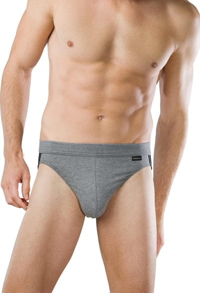 Schiesser Cotton Stretch Rio Heren Slip - 3 pack - antraciet - Maat XXL