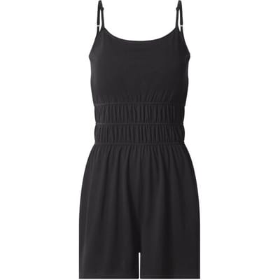 ESMARA Korte dames jumpsuit - zachte viscose (Zwart, XS (32/34))