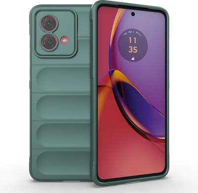 Coverup Hoesje - Geschikt voor Motorola Moto G84 Hoesje - Coverup Hands-On Rugged Back Cover - Groen