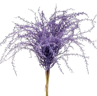 Kunstplanten paars droog gras kunstmatig gevlokt 62cm 3st, 3 Stück