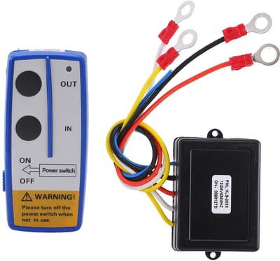 Store_7 - Draadloze Lierafstandsbedieningsset - Universeel - Eenvoudig in gebruik - Blauw - Voor Vrachtwagens, SUV's en ATV's - Inclusief Batterije...